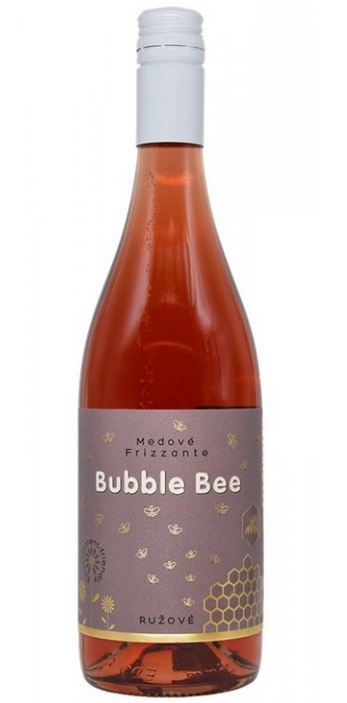 Medové Frizzanté růžové 0,75 l Bubble Bee 